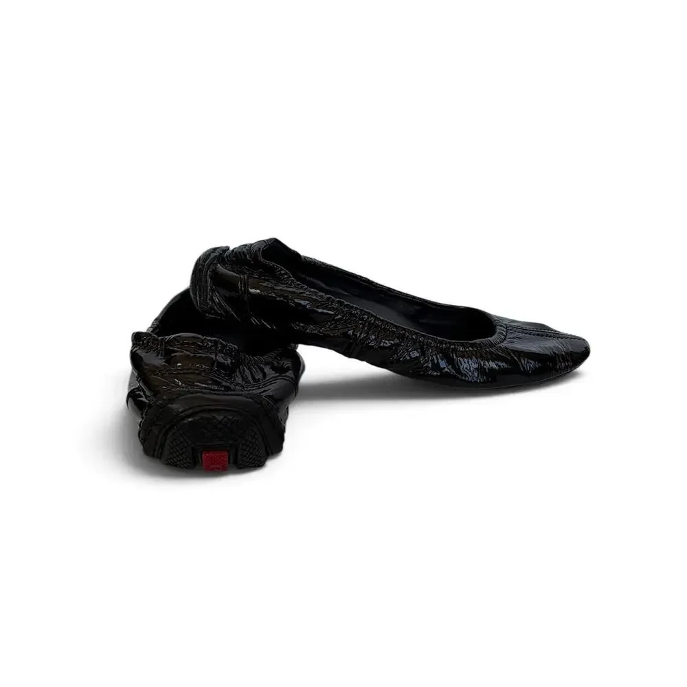 Prada Black Patent Leather Ballet Flats 36 US 6